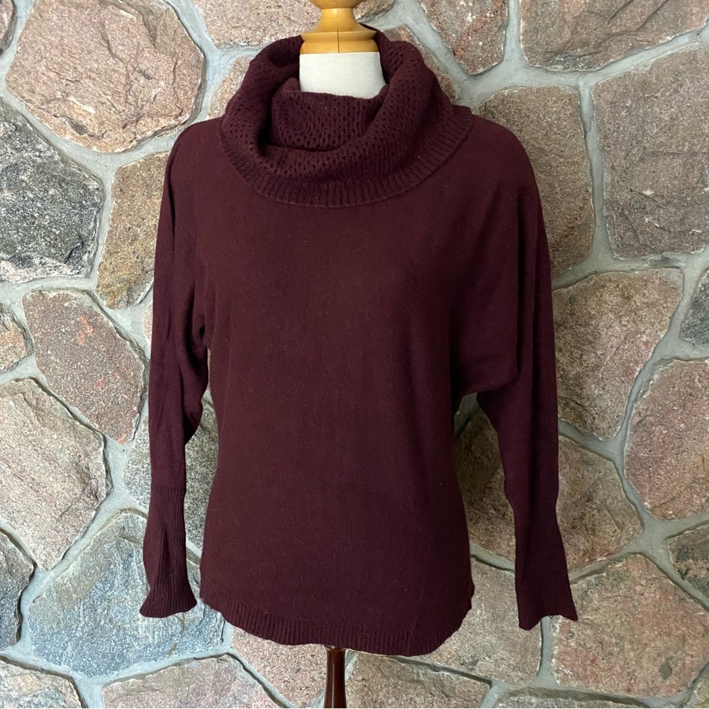 Buffalo angora blend cowl neck sweater